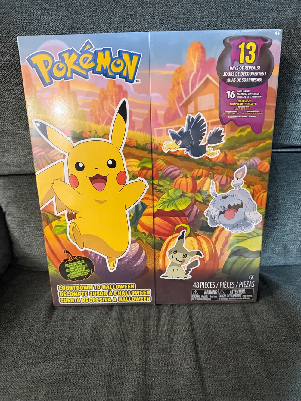 Pokémon Halloween Countdown Calendar with Yellow Pikachu